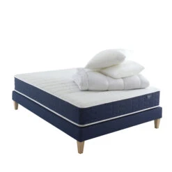 Ensemble Matelas Ressorts, Sommier, Pieds, Couette Et Oreiller Rêve 400 - SOMEO