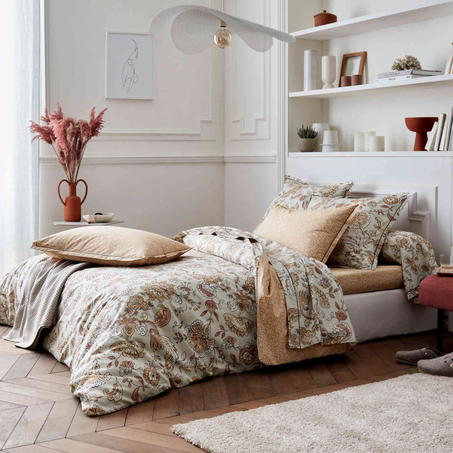 Parure De Lit Percale Santal Beige - Tradilinge 3 Parure De Lit Percale Santal Beige - Tradilinge