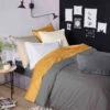 Housse De Couette Satin De Coton Anthracite - Tradilinge 1 Housse De Couette Satin De Coton Anthracite - Tradilinge -Magasin De Literie satinanthracite