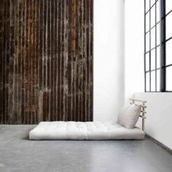 Matelas Futon Et Tête De Lit Bois Massif Naturel SHIN SANO 140x200 -Magasin De Literie shin sano naturel ambiance 2