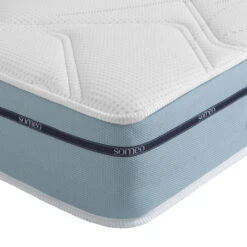 Ensemble Matelas Mémoire De Forme, Sommier Lune Et Pieds Songe 500 - SOMEO -Magasin De Literie songe 500 zoom ganse zip fond blanc 58