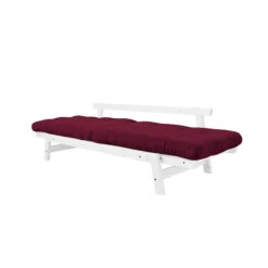 Banquette Ajustable STEP En Pin Massif Blanc Matelas Inclus 2x70x100 12 Banquette Ajustable STEP En Pin Massif Blanc Matelas Inclus 2x70x100 -Magasin De Literie step bordeaux fond blanc 1