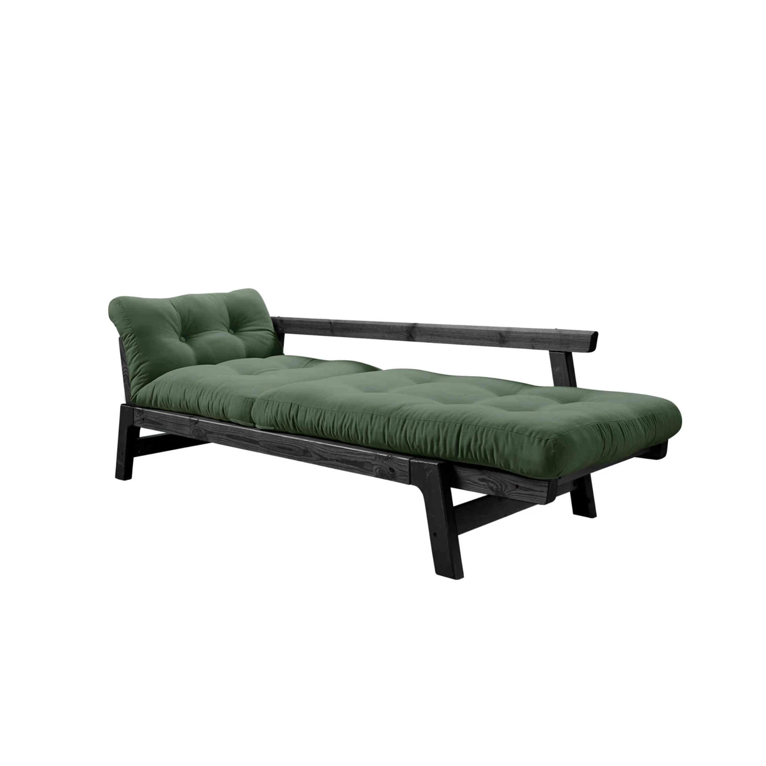 Banquette Ajustable STEP En Pin Massif Noir Matelas Inclus 2x70x100 5 Banquette Ajustable STEP En Pin Massif Noir Matelas Inclus 2x70x100 – Image 3