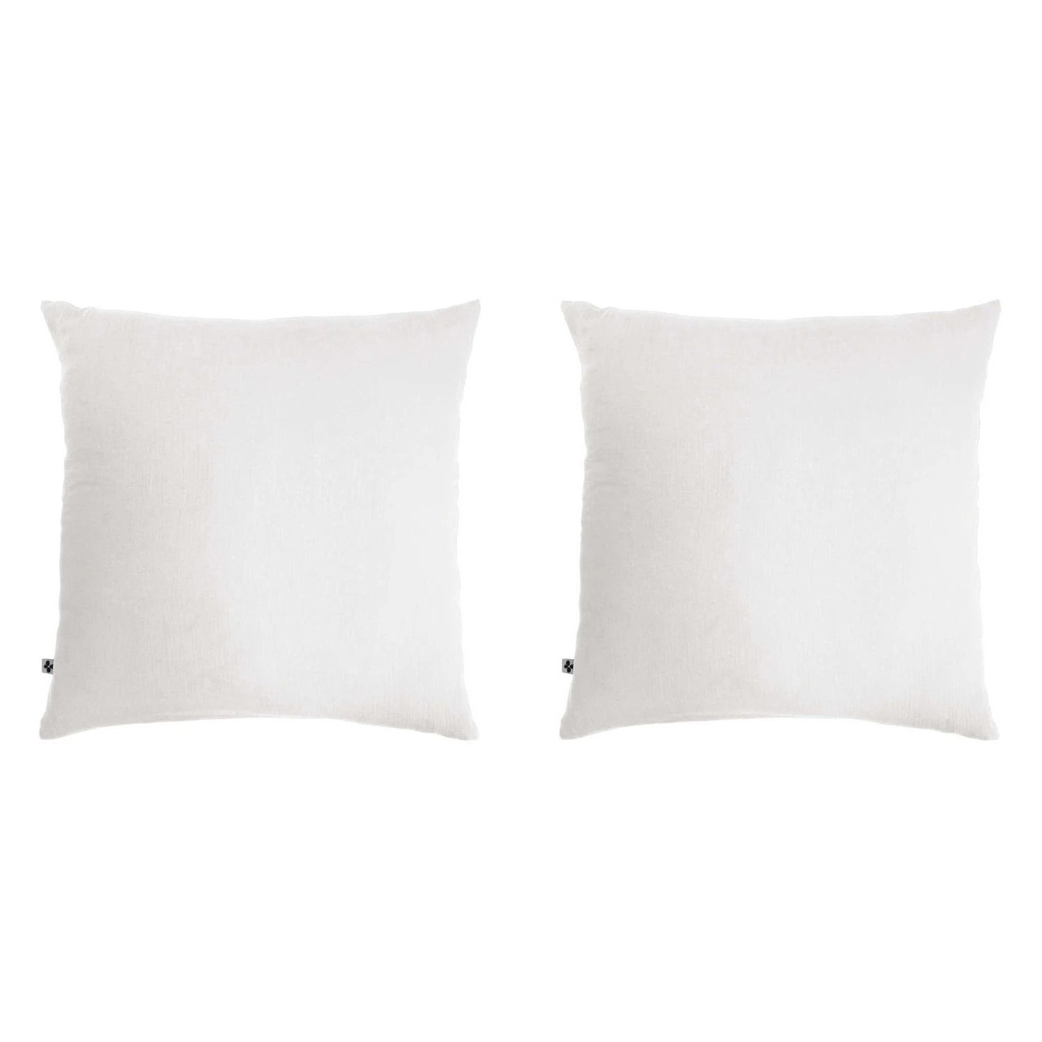 Lot De 2 Taies D'oreillers Double Gaze De Coton Blanc 3 Lot De 2 Taies D'oreillers Double Gaze De Coton Blanc