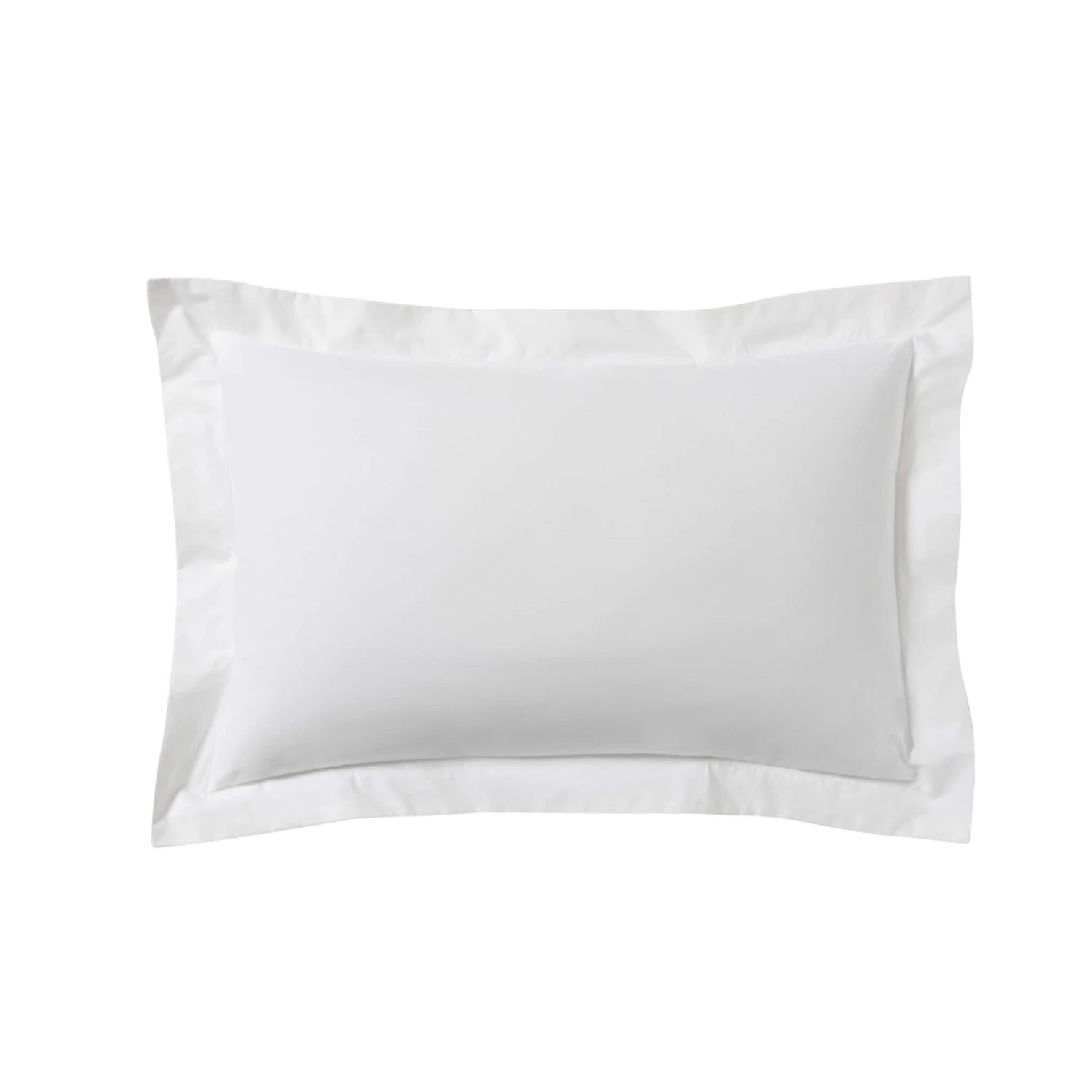 Lot De 2 Taies D'oreillers Blanc 100% Coton Biologique 6 Lot De 2 Taies D'oreillers Blanc 100% Coton Biologique – Image 4