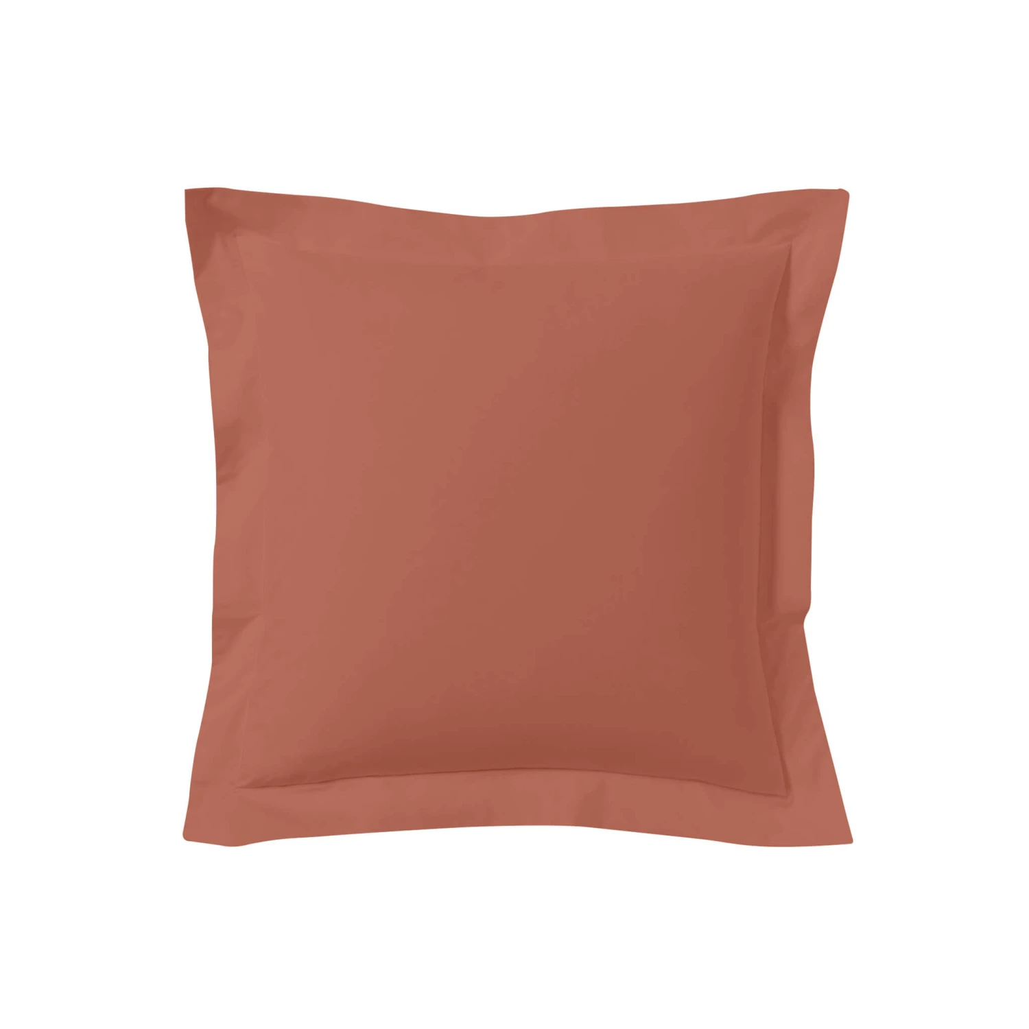 Lot De 2 Taies D'oreillers Terracotta 100% Coton 4 Lot De 2 Taies D'oreillers Terracotta 100% Coton – Image 2