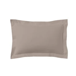Lot De 2 Taies D'oreillers Percale Lin -Magasin De Literie taie oreiller percale lin fond blanc 4