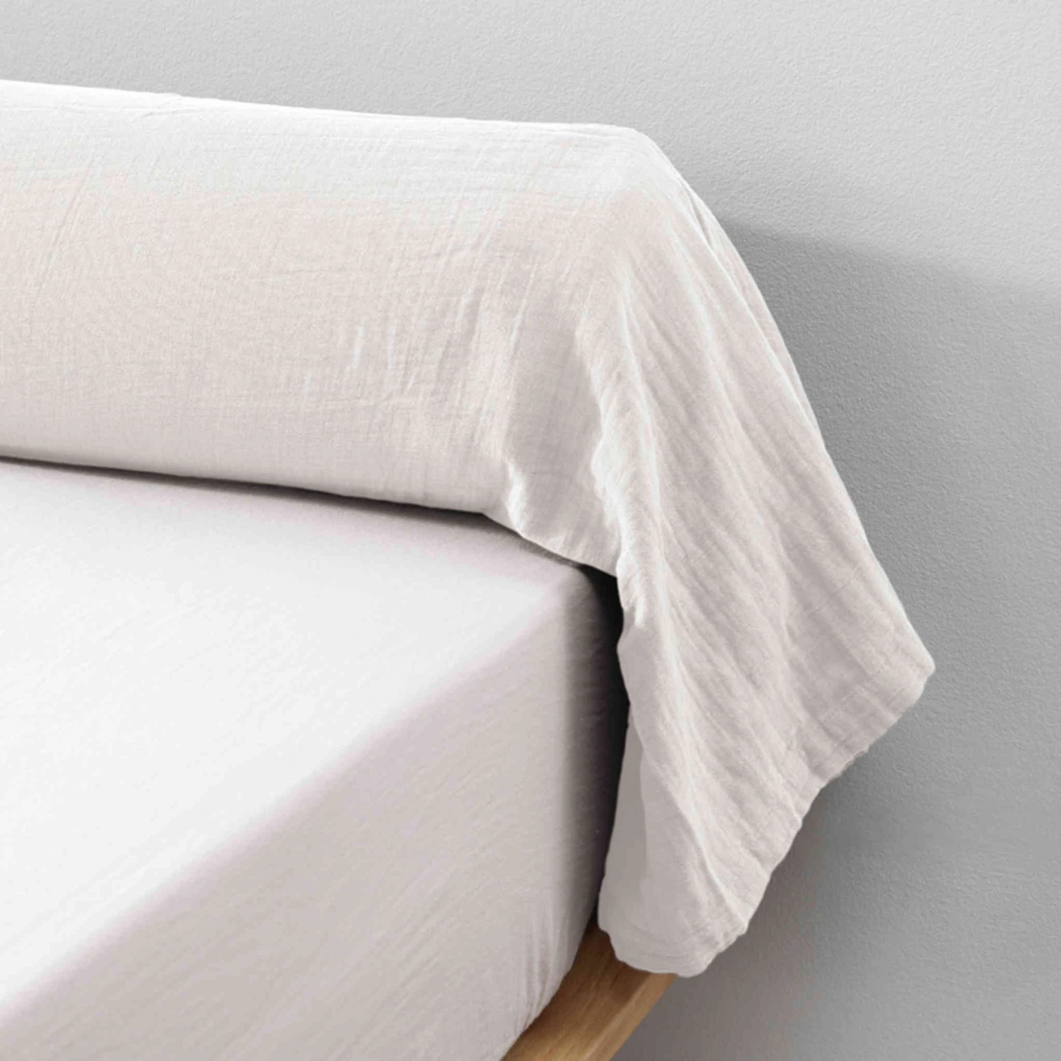 Taie De Traversin Double Gaze De Coton Blanc 4 Taie De Traversin Double Gaze De Coton Blanc – Image 2