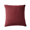 Taie D'oreiller Brodée Double Gaze De Coton Bordeaux 1 Taie D'oreiller Brodée Double Gaze De Coton Bordeaux -Magasin De Literie to carrer boho bordeaux