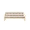 Banquette UNWIND En Pin Massif Naturel Avec Matelas Futon 130x190 2 Banquette UNWIND En Pin Massif Naturel Avec Matelas Futon 130x190 -Magasin De Literie unwind face beige fond blanc