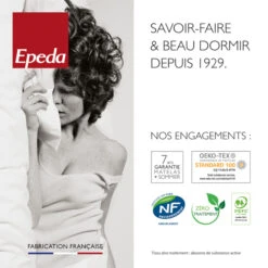 Matelas Epeda Ressorts Ensachés Confort Ferme 21cm DORMEUR -Magasin De Literie vignette epeda 1 1