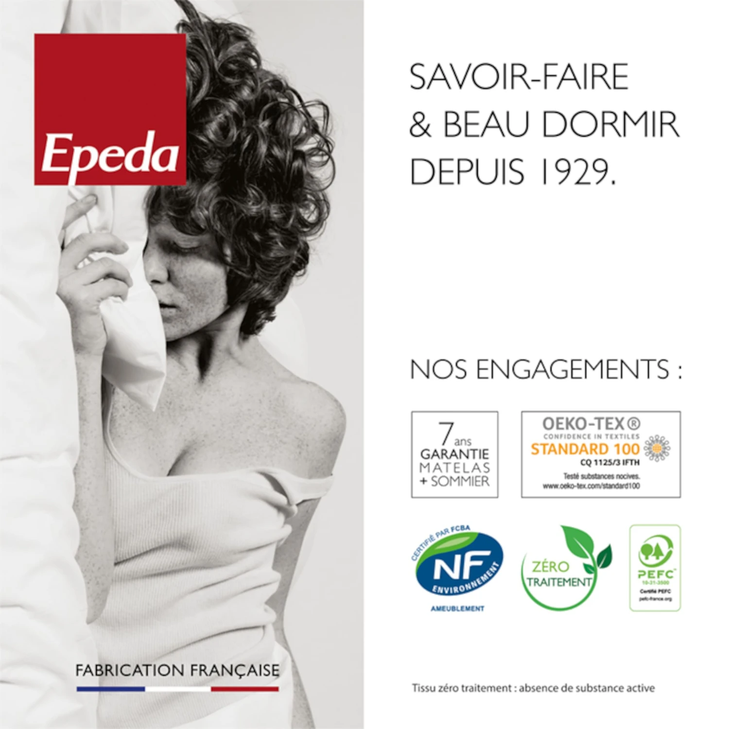 Matelas Epeda Ressorts Ensachés Ferme Et Confortable YUCCA 10 Matelas Epeda Ressorts Ensachés Ferme Et Confortable YUCCA – Image 8