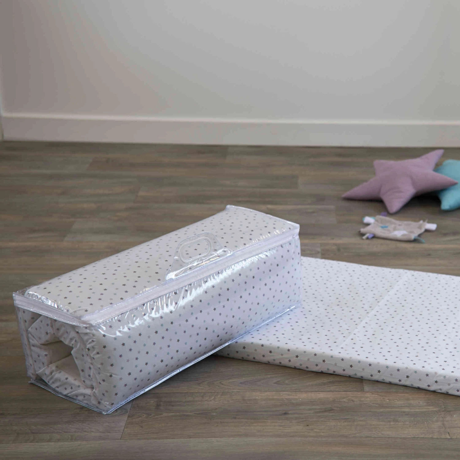 Candide Matelas De Voyage Bébé étoiles 60x120 Cm 4 Candide Matelas De Voyage Bébé étoiles 60x120 Cm – Image 2