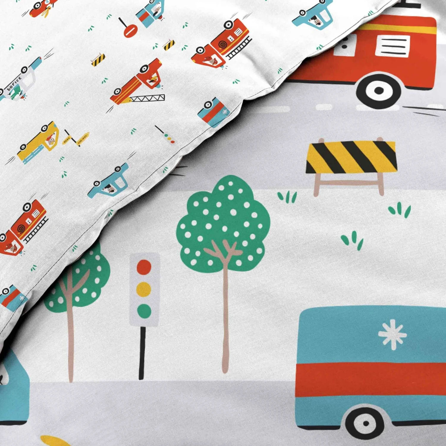 Parure De Lit Enfant Voiture 140x200 4 Parure De Lit Enfant Voiture 140x200 – Image 2