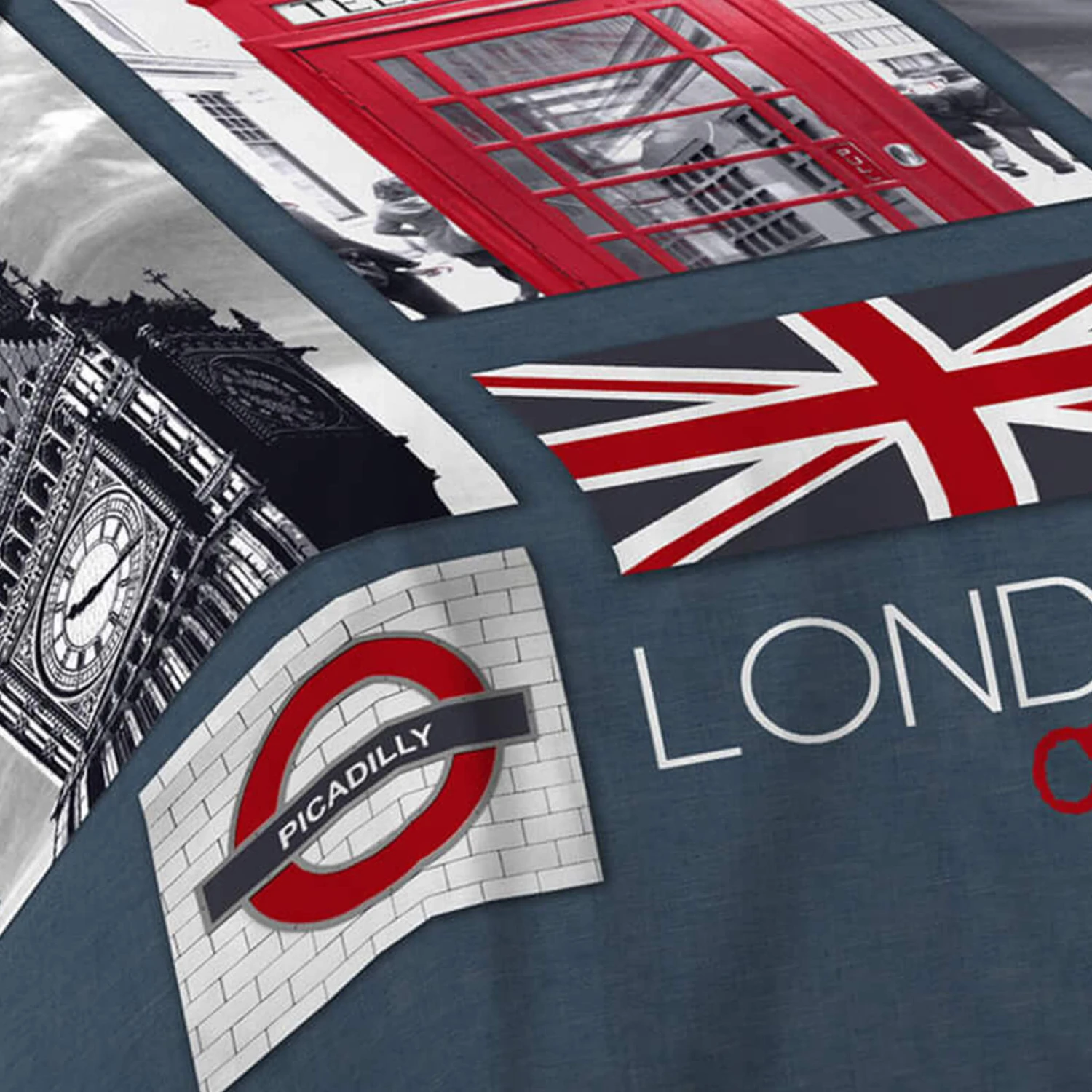 Parure De Lit Enfant City London 140x200 3 Parure De Lit Enfant City London 140x200 – Image 2