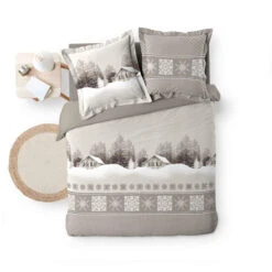 Parure De Lit Chalet 240x220 9 Parure De Lit Chalet 240x220 -Magasin De Literie w14l3c24022001872 3 dessus fond blanc