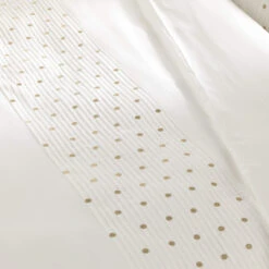 Parure De Lit Brodée Plis Religieuses Blanc -Magasin De Literie zoom agathe blanc 1