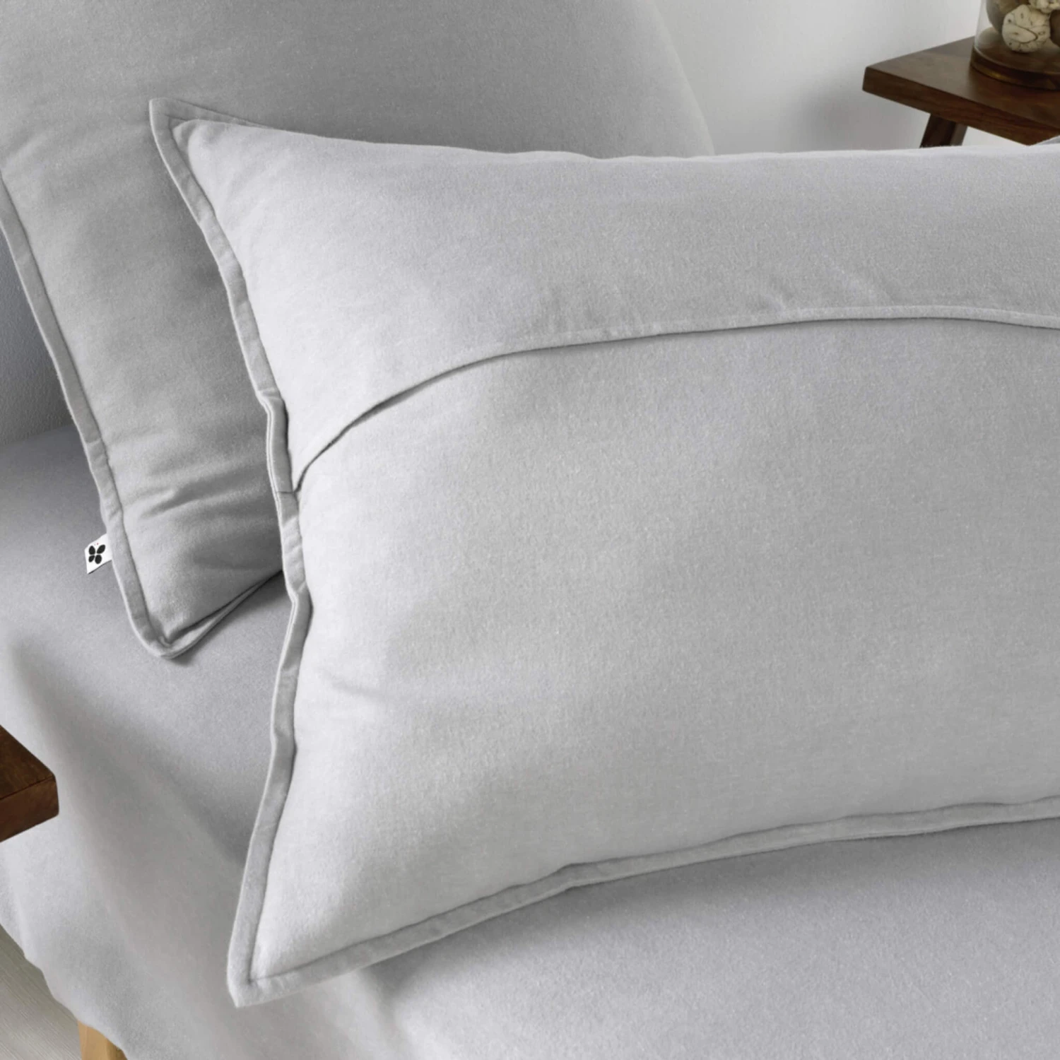 Taie D'oreiller Flanelle Gris 5 Taie D'oreiller Flanelle Gris – Image 3